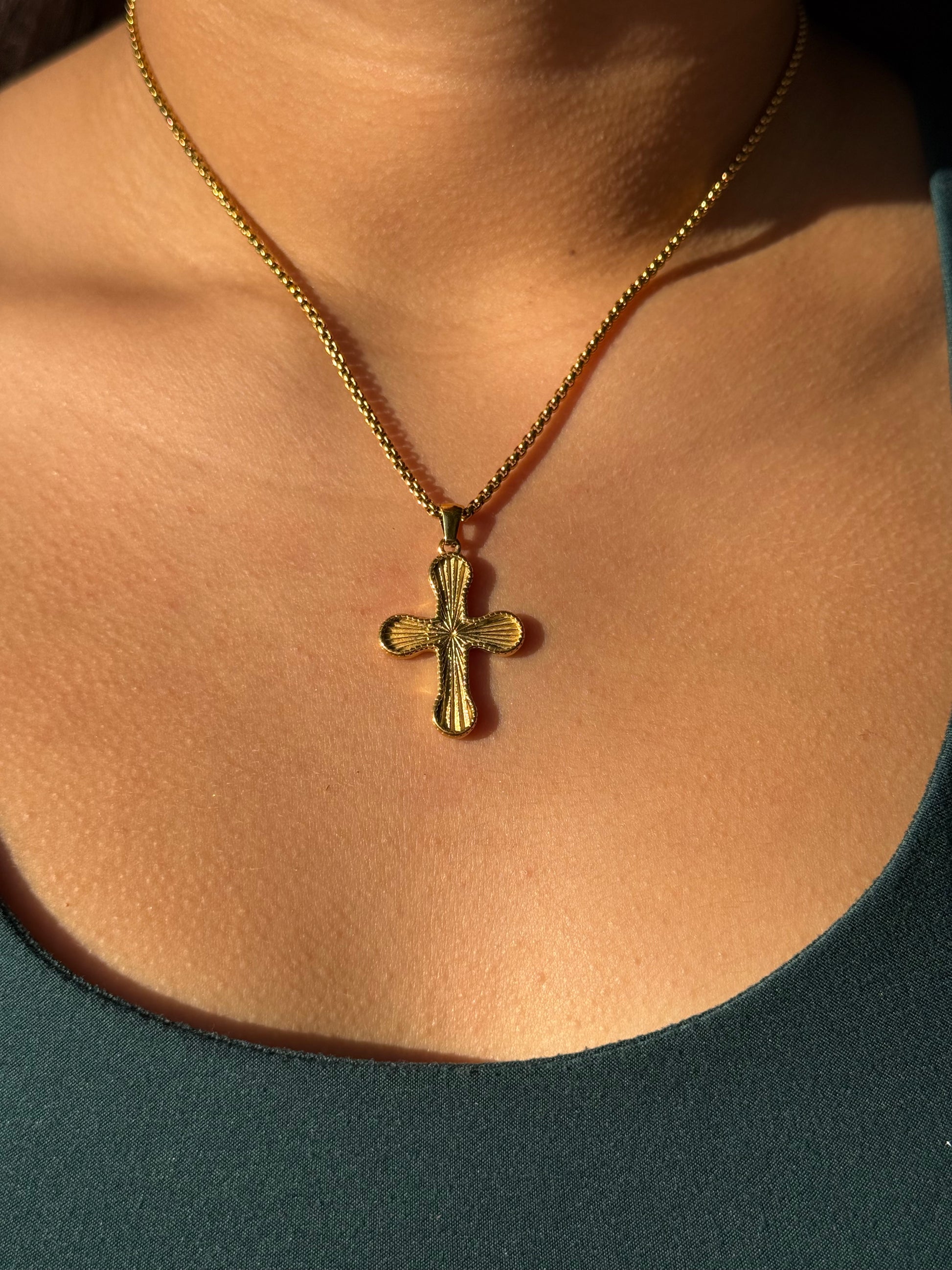 Sunset Cross Necklace