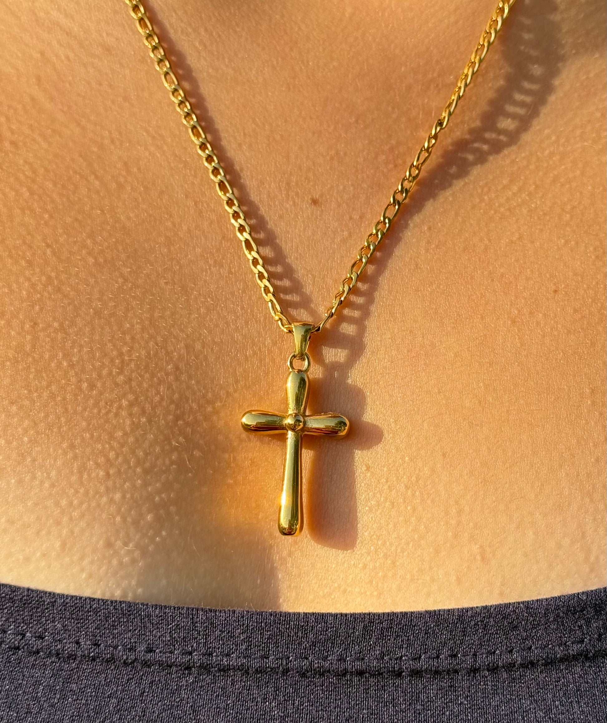 Bubble Cross Necklace